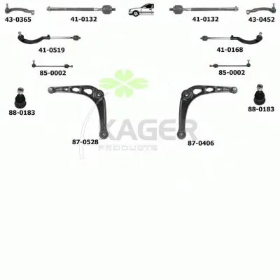 Подвеска колеса KAGER купить