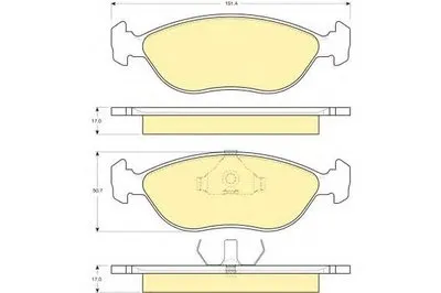 Комплект тормозных колодок, дисковый тормоз GIRLING купить