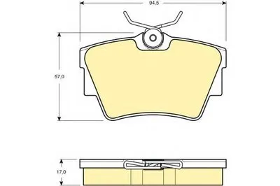 Комплект тормозных колодок, дисковый тормоз GIRLING купить