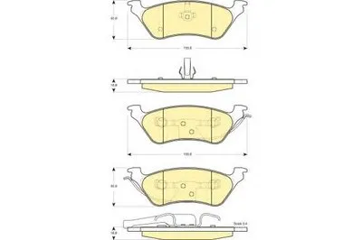Комплект тормозных колодок, дисковый тормоз GIRLING купить