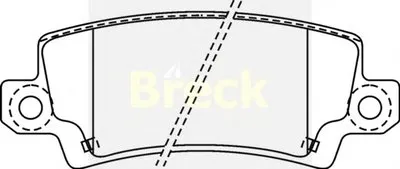 Комплект тормозных колодок, дисковый тормоз BRECK купить