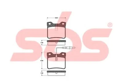Комплект тормозных колодок, дисковый тормоз sbs купить