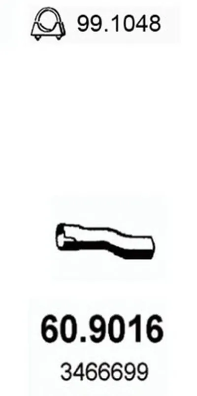 Труба выхлопного газа ASSO купить