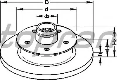 Тормозной диск TOPRAN купить