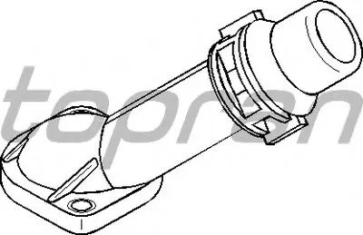 Фланец охлаждающей жидкости TOPRAN купить
