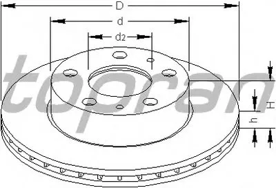 Тормозной диск TOPRAN купить