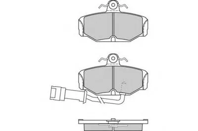 Комплект тормозных колодок, дисковый тормоз E.T.F. купить