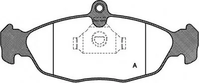Комплект тормозных колодок, дисковый тормоз ADVANCE OPEN PARTS купить