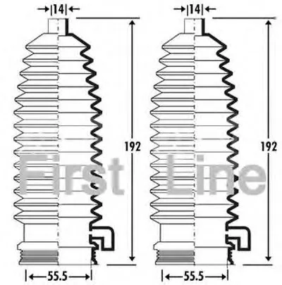 Пыльник, рулевое управление FIRST LINE купить