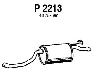 Глушитель выхлопных газов конечный FENNO купить