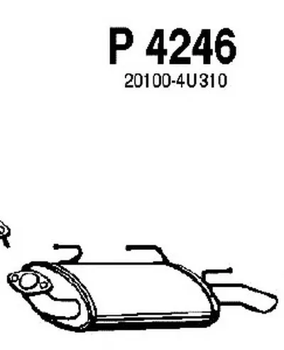 Глушитель выхлопных газов конечный FENNO купить