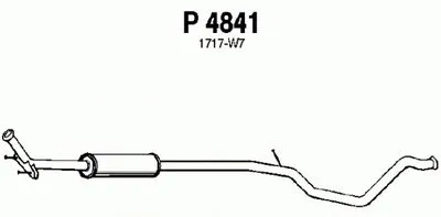 Средний глушитель выхлопных газов FENNO купить
