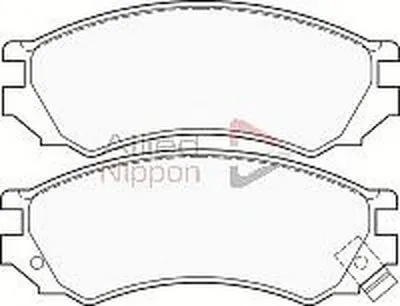 Комплект тормозных колодок, дисковый тормоз ANL Braking COMLINE купить