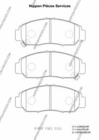 Комплект тормозных колодок, дисковый тормоз NPS купить