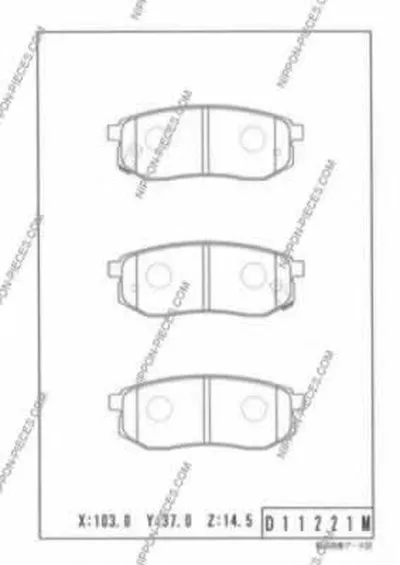Комплект тормозных колодок, дисковый тормоз NPS купить