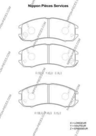 Комплект тормозных колодок, дисковый тормоз NPS купить