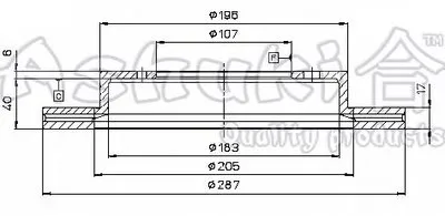 Тормозной диск ASHUKI купить