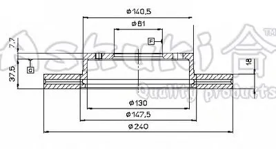 Тормозной диск ASHUKI купить
