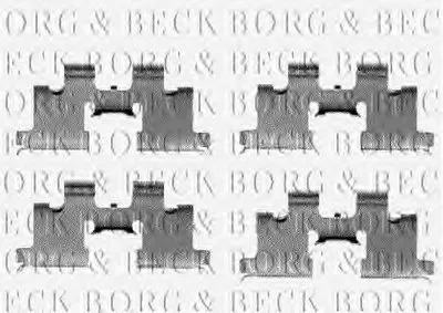 Комплектующие, колодки дискового тормоза BORG & BECK купить