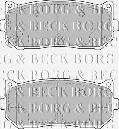 Комплект тормозных колодок, дисковый тормоз BORG & BECK купить