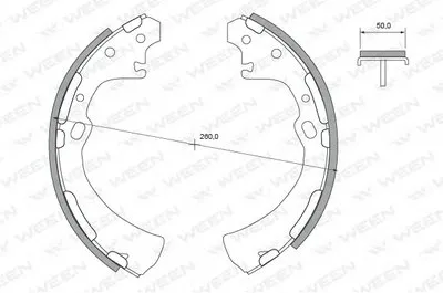 Комплект тормозных колодок WEEN купить