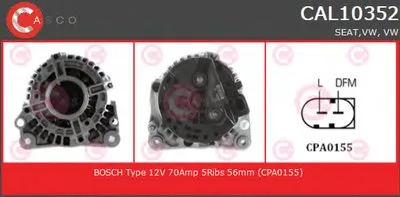 Генератор GENUINE SERIES CASCO купить