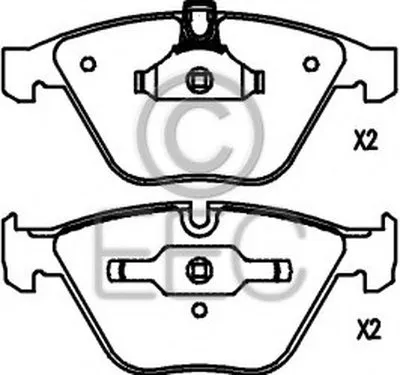 Комплект тормозных колодок, дисковый тормоз EEC купить
