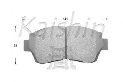 Комплект тормозных колодок, дисковый тормоз KAISHIN купить