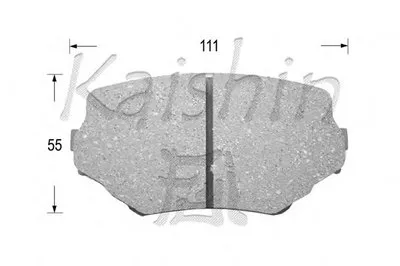 Комплект тормозных колодок, дисковый тормоз KAISHIN купить