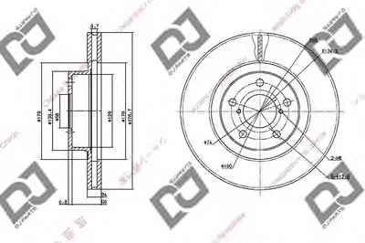 Тормозной диск DJ PARTS купить