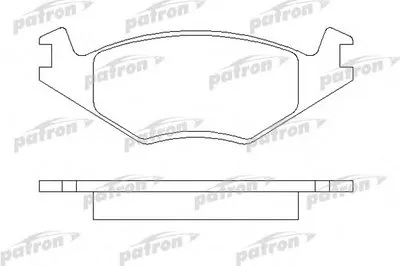 Комплект тормозных колодок, дисковый тормоз PATRON купить
