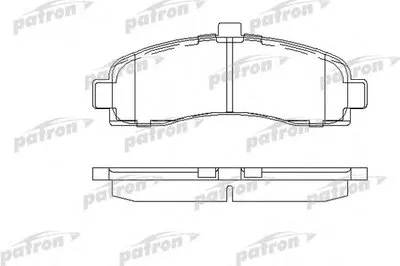 Комплект тормозных колодок, дисковый тормоз PATRON купить