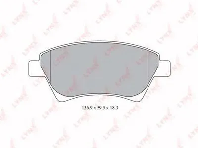 Комплект тормозных колодок, дисковый тормоз LYNXauto купить