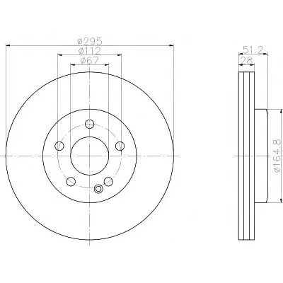 Тормозной диск PRO HELLA PAGID купить