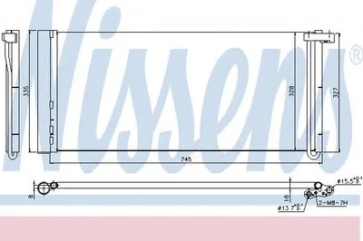 Конденсатор, кондиционер NISSENS купить