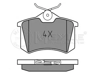 Комплект тормозных колодок, дисковый тормоз PLATINUM PAD MEYLE купить