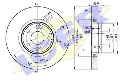 Тормозной диск ICER купить