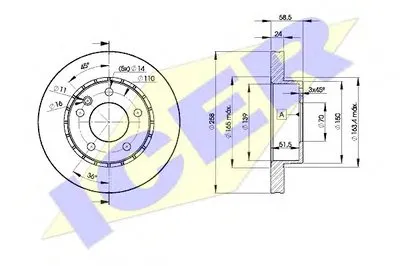 Тормозной диск ICER купить