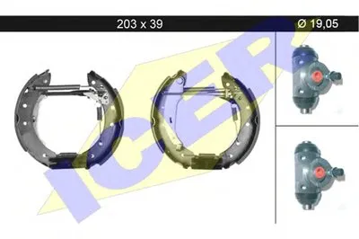 Комплект тормозных колодок ICER купить