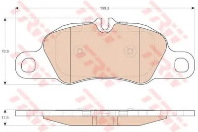 Комплект тормозных колодок, дисковый тормоз TRW купить