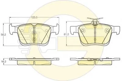 Комплект тормозных колодок, дисковый тормоз GIRLING купить