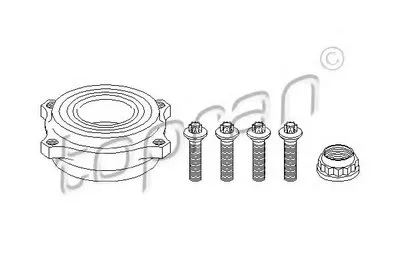 Комплект подшипника ступицы колеса TOPRAN купить