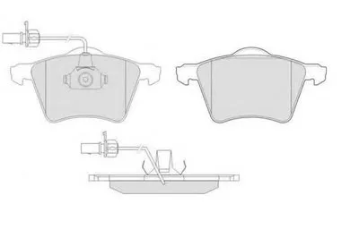 Комплект тормозных колодок, дисковый тормоз E.T.F. купить