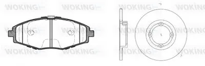 Комплект тормозов, дисковый тормозной механизм WOKING купить