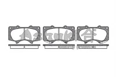 Комплект тормозных колодок, дисковый тормоз ASHUKI купить