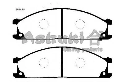 Комплект тормозных колодок, дисковый тормоз ASHUKI купить