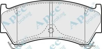 Комплект тормозных колодок, дисковый тормоз APEC braking купить