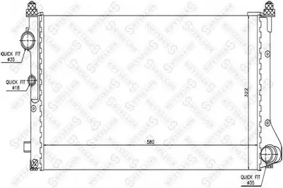 Радиатор, охлаждение двигателя STELLOX купить