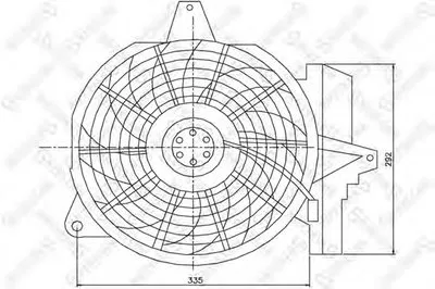 Вентилятор, охлаждение двигателя STELLOX купить