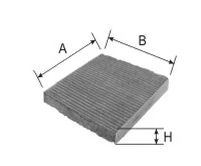 Фильтр, воздух во внутренном пространстве Cabin filter (Charcoal) for NISSAN GOODWILL купить